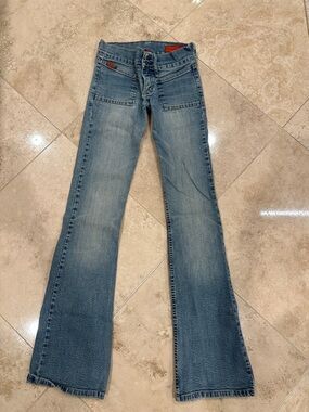 Women's Light Wash Flare Jeans — Classic Wide Leg